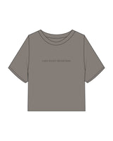 The Heavyweight Crop Tee - Washed Gray - Maek Friends - Center Chest - Tone on Tone