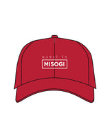 The Dad Hat - Cardinal - Quest2Misogi - Center Stacked - In Box - Embroidered - White