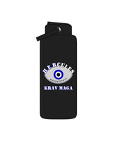 The Wide Mouth Water Bottle - Black - Hercules - Center Body - Printed - Full Color