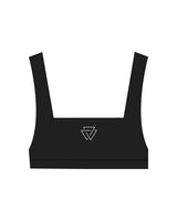 The Box Cut Bra - Black - Commit Fitness - Center Chest & Center Back - Printed - White