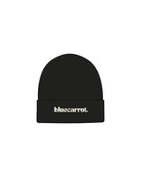 The Beanie - Black - BlueCarrot - Center Brim - Embroidered - Off White