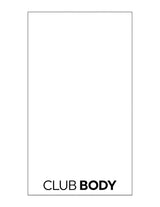The Gym Towel - White - Club Body - Front Bottom - EMB - Black - The Gym Towel Bag - Black - Center Body - Printed - White