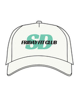 The Canvas Cap - Off White - Friday Fit - Center "SD" - 6ECEB2 -Back Arch Text - Flat Back Stitching - Black