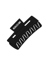 The Claw Hair Clip - Black - Reckless Ride - Handle Center - White