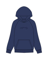 The Mens Hoodie - Cobalt - Studio Luz - Center Chest - Embroidered - Cobalt - Tone On Tone