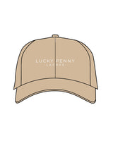 The Dad Hat - Khaki - Lucky Penny - Center Front Stacked - Embroidered - Khaki