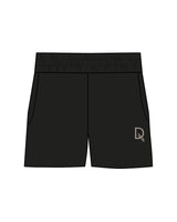 The Womens Sweat Shorts - Black - Define Lagree - Left Leg - Bone