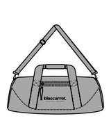 The Gym Duffel - Gray - BlueCarrot - Center Body Stacked - Printed - Black