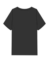 The Mens Heavyweight Tee - Washed Black - 1800-SF - Center Chest - Printed - White