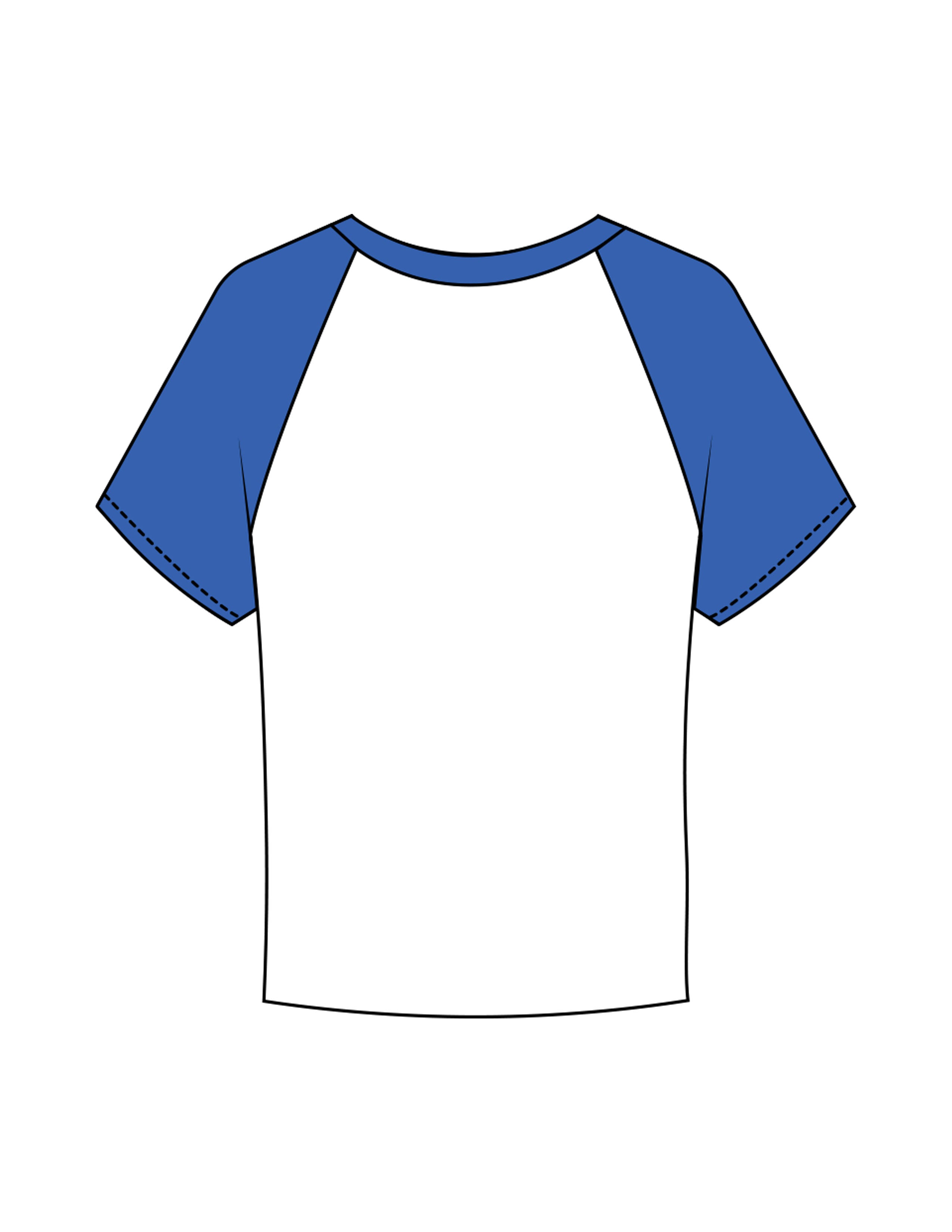 The Micro Rib Baby Tee - White / Royal - Golden Hour RI - Left Chest - Printed - Gold