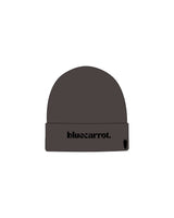 The Beanie - Dark Gray - BlueCarrot - Center Brim & Bottom Left Side - Embroidered - Black