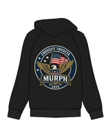 The Mens Hoodie - Black - Crossfit Trifecta - Left Chest & Center Back Round - Full Color