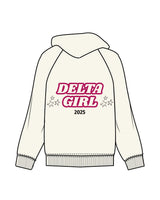 The Womens Classic Hoodie - Off White - Delta Fitness - Left Chest & Back Center - Full Color