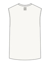 The Mens Tank - Off White - Heat Bootcamp - Center Chest & Back Neckline - Black
