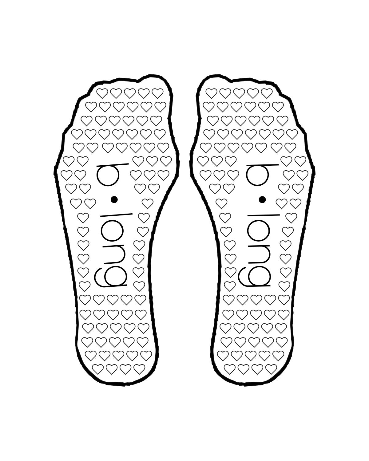 The 3/4 Crew Sock - Off White - B Long Pilates - Top Side & Back Logo - Embroidered - Full Color - Heart Shape Grip - Black