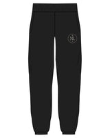 The Womens Sweatpants - Black - Northern Lights - Left Leg - Printed - Tan