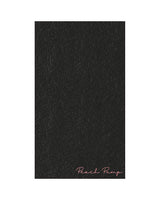 The Gym Towel - Black - PEACH PUMP - Bottom Left Corner - Embroidered - Pink - The Gym Towel Bag - Center Body - Printed - Full Color