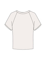 The Micro Rib Baby Tee - Natural - Golden Hour RI - Left Chest - Printed - Gold