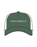The Trucker Hat - Evergreen / White - Goodlife Chiropractic - Center Crown - Embroidered - White