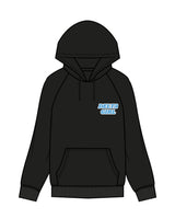 The Womens Classic Hoodie - Black - Delta Fitness - Left Chest & Back Center - Full Color