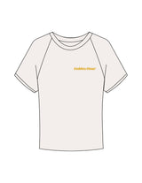 The Micro Rib Baby Tee - Natural - Golden Hour RI - Left Chest - Printed - Gold