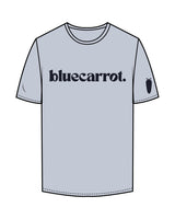 The Mens Tee - Powder - BlueCarrot - Center Chest & Right Sleeve - Back Neckline - Printed - Navy