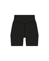 The Basic Short - Black - BlueCarrot - Left Leg - Printed - White
