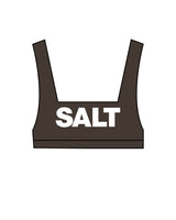 The Box Cut Bra - Cafe - Salt - Chest & Back Center - White