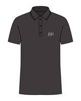 The Mens Polo - Charcoal - Brick House - Left Chest - Initial - Embroidered - Cream