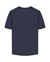 The Mens Tee - Midnight - BlueCarrot - Center Chest & Right Sleeve - Back Neckline - Printed - Blue