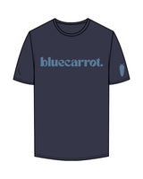 The Mens Tee - Midnight - BlueCarrot - Center Chest & Right Sleeve - Back Neckline - Printed - Blue