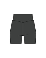 The Basic Short - Pebble - BlueCarrot - Left Leg - Printed - White