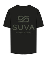 The Mens Tee - Black - SUVA - Center Chest & Back Stacked - Printed - 52594a