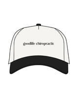 The Canvas Cap - Natural / Black - Goodlife Chiropractic - Center Crown & Back - Embroidered - Black