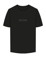The Mens Tee - Black - SUVA - Center Chest & Back Stacked - Printed - 52594a