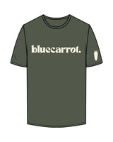 The Mens Tee - Cypress - BlueCarrot - Center Chest & Right Sleeve - Back Neckline - Printed - Off White