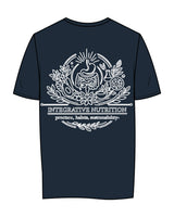 The Womens Tee - Navy - UCSD Health - Center Chest & Full Back "NUTRITION" - White