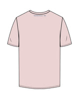 The Mens Tee - Pink - BlueCarrot - Center Chest & Right Sleeve - Back Neckline - Printed - Blue