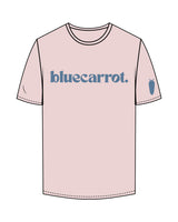 The Mens Tee - Pink - BlueCarrot - Center Chest & Right Sleeve - Back Neckline - Printed - Blue