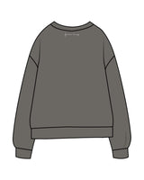 THE MIDWEIGHT UNISEX CREWNECK - Washed Black - Forma Haus - Center Chest - ALL CAPS "Haus Member" & Center Back Neckline - Printed - White