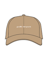 The Dad Hat - Khaki - Goodlife Chiropractic - Center Crown - Embroidered - White