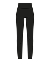 The Basic Legging - Black - Reckless Ride - Back Waistline - White