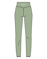 The Basic Legging - Pistachio - BlueCarrot - Back Waistline - Printed - White
