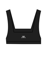 The Box Cut Bra - Black - Reckless Ride - Front Chest & Back - White