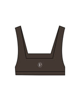 The Box Cut Bra - Cafe - Lucky Penny - Center Chest & Back Center - White