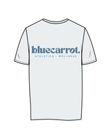 The Womens Tee - Seafoam - BlueCarrot - Left Chest Stacked & Back Stacked - Printed - Blue