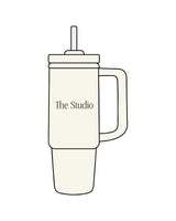 The Tumbler Cup - Off White - The Studio - Center Body - Printed - Charcoal