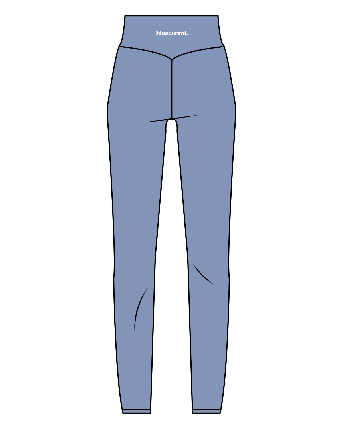 The Basic Legging - Mist - BlueCarrot - Back Waistline - Printed - White