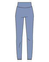 The Basic Legging - Mist - BlueCarrot - Back Waistline - Printed - White