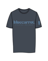 The Womens Tee - Petrol - BlueCarrot - Center Chest Stacked & Right Sleeve - Back Neckline - Printed - Blue